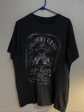 Johnny Cash Black Graphic Tee - Men